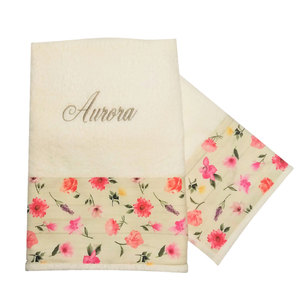 Fuchsia Blumendruck Bettwäsche-Set Hautfreundliches Heimtextil - Product Image 1