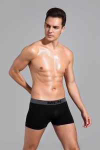 Bóxer de poliéster para hombre, ropa interior sin costuras, venta al por mayor - Product Image 5