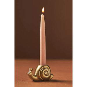 เชิงเทียนโลหะรูปทรงช้างที่วางเทียนหอมสีทอง - Product Image 3