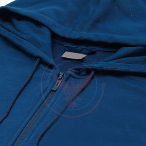 Sweat-shirts à capuche zippés pour hommes, de qualité supérieure, tendance, en polaire, avec logo personnalisé, grandes tailles - Product Image 4