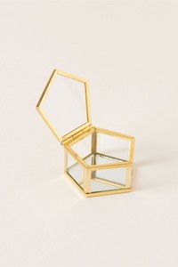 กล่องแก้วทำด้วยมือที่สวยงามพร้อมกรอบโลหะตกแต่งวัตถุประสงค์ของขวัญขนาดเล็ก B สำหรับการแสดงเครื่องประดับราคาขายส่ง - Product Image 3