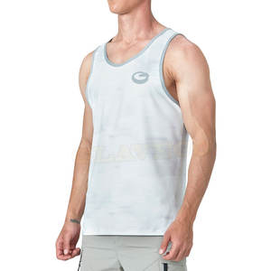 High Quality Cotton Men's Tank Top Factory Direct Pakistan Made Breathable Printed <b>Decoration</b> for <b>Summer</b> Casual Fitness Wear - Product Image 2