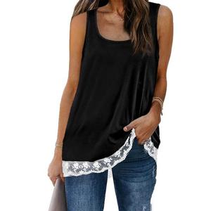 2022 ODM vente en gros taille et couleur personnalisées débardeurs en coton de qualité supérieure pour femmes tricoté motif vierge d'entraînement de Style Sport - Product Image 2