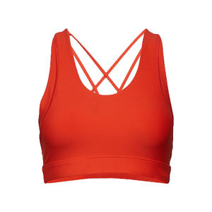 Soutien-gorge de sport pour femmes de haute qualité, à séchage rapide, respirant, à maintien élevé, simple, pour la salle de sport, le yoga, avec rembourrage torsadé à l'avant, en nylon et élasthanne - Product Image 1