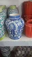 Vases en céramique Art Déco faits à la main, sur mesure, avec glaçure brillante, portables, pour la décoration d'hôtel, cadeau, arrangements floraux, élégants