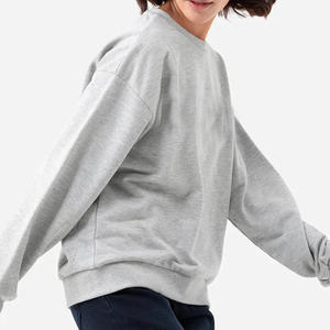 Personnalisé décontracté femmes surdimensionné uni prix bon marché couleur unie vêtements d'hiver col haut coton polaire respirant femmes sweatshirts - Product Image 3