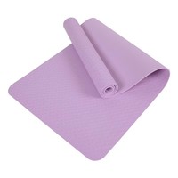 Tapis de yoga ZenFlow écologique et durable en TPE, 6 mm, résistant à l'eau, emballage personnalisé, couleur unie, taille universelle, yoga et pilates