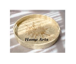 <b>Wood</b> And Leather Food <b>Serving</b> <b>Tray</b> With Premium Quality Brown Color Chocolates <b>Serving</b> <b>Tray</b> For Top Selling - Product Image 3