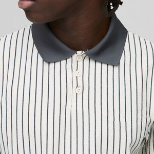 Rugby de haute qualité, couleur personnalisée, pour chemises, classique, manches longues, décontracté, respirant, en toile tricotée, 100% coton biologique, pour hommes - Product Image 6