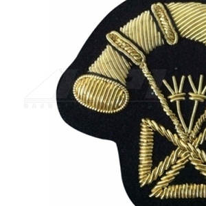 Bullion Blazer <b>Badges</b> Premium Embroidered Metal Lapel Pins for Jackets and Uniforms Luxury Bullion Blazer <b>Badges</b> - Product Image 3