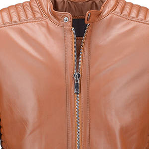 แจ็กเก็ตหนังแฟชั่นผู้ชายไม่มีลายเสื้อแจ็กเก็ตหนังแฟชั่น100% แนวสตรีทแบบเรียบง่ายมาใหม่ - Product Image 5