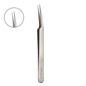 Pince à cils personnalisée professionnelle Volume Fiber Tips Private Label Outil de beauté en acier inoxydable pour l'extension de cils en gros - Product Image 3