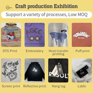 Sudaderas con capucha de lana en blanco con hombros caídos de gran tamaño de alta calidad de 500GSM personalizadas para hombres, sudaderas blancas lisas, envío DDP - Product Image 5