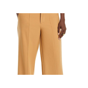 Pantaloni Casual da Donna a Gamba Larga Avec Les Filles, Colore Cammello con Vita Traforata, Design Traspirante e Stropicciato, Vita Media - Product Image 2