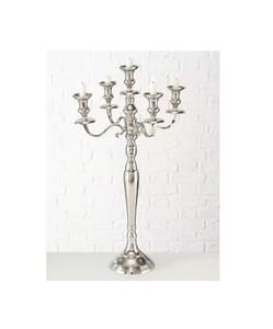 Candelabros de piso de lujo modernos, centro de mesa, candelabros de aluminio blanco de 5 brazos de Metal alto para decoración de boda - Product Image 6