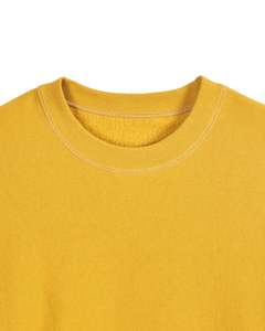 Sweat-shirt en molleton jaune moutarde pour femme, manches longues, coton doux, décontracté, chaud pour l'hiver, conception personnalisée OEM, respirant à l'avant - Product Image 5