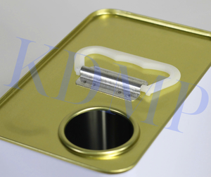 Couvercle étanche de boîte de conserve carrée personnalisable de 2L pour produits ménagers Stockage industriel de plaque de fer-blanc pour le stockage d'huile de peinture chimique - Product Image 6