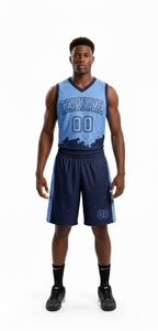 Conjunto de Uniforme de Baloncesto Personalizado, Jersey y Pantalones Cortos con Estampado por Transferencia de Calor, Ropa Deportiva para Equipos Juveniles, Adultos, Escuelas, Clubes y Ligas, 100% Poliéster - Product Image 3