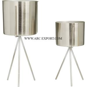 Juego clásico de forma redonda de 2 macetas y macetas para el hogar y el jardín de diferentes tamaños, macetas y macetas modernas más vendidas para plantas de interior - Product Image 3