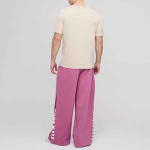 2025 Casual Canvas Oversized Custom Acid Wash Sweatpants Baggy 450 Gsm Plain Customized Wide Leg Flared for Men - Product Image 4