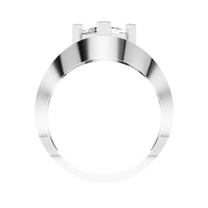 Anillo de Compromiso de Oro Sólido de 14K para Mujer, Moissanita de 1 Quilate, Corte Princesa VVS, Solitario, Chapado en Rodio, Clásico, OEM, ODM, Personalizado - Product Image 4