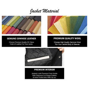 Venta al por mayor de chaquetas universitarias a prueba de viento teñidas lisas, chaquetas Letterman acolchadas con parches personalizados para ropa unisex - Product Image 2