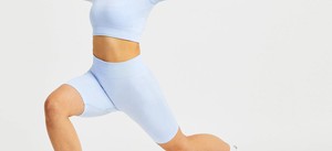 Short de fitness taille haute sur mesure pour femme léger et confortable avec meilleur matériau respirant réglable élastique - Product Image 5