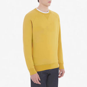 Sudadera de algodón suave de alta calidad para hombre, con logotipo personalizado, estampado básico, cuello redondo, patrón sólido, informal, teñido liso de invierno para hombre - Product Image 4