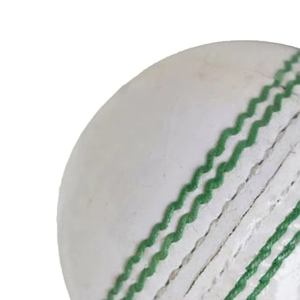 Pelota de cuero blanco duro Cricket personalizada de alta calidad - Product Image 3