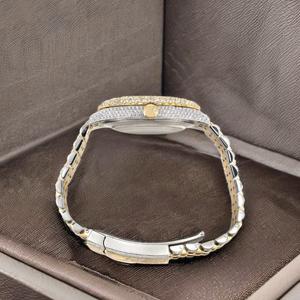 Entirely Hand-Set Bust Down Diamond <b>Watch</b> for Men Shimmering Moissanite Analog <b>Watch</b> Elegant Moissanite <b>Watch</b> with Sunburst Dial - Product Image 3