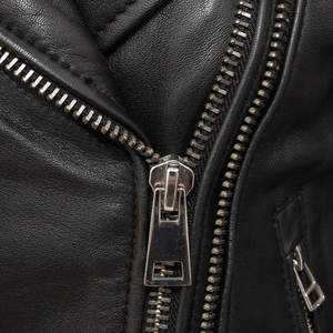 Women's Fully Lined Zip Front Lambskin Leather <b>Jacket</b> Breathable Satin <b>Racer</b> Style Streetwear Elegant Look Waterproof - Product Image 6