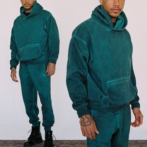 Sudadera con capucha de Terry francés con logotipo personalizado para hombre, ropa de calle, sudadera con bordado 3D del fabricante - Product Image 2