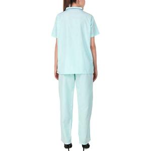 Mode col en v hôpital gommage médical uniforme ensembles soins infirmiers gommages médecin uniforme hommes femmes extensible élégant velours sans couture - Product Image 2