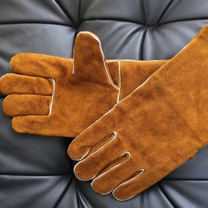 Gants de travail en cuir de protection pour jardin à manches longues Rose Yard Work Gantelets Gants de soudage pour application industrielle - Product Image 6