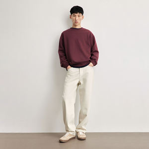 Sudadera Unisex de Diseño Oversize con Cuello Redondo Personalizado, Logotipo Bordado, Tejido de Algodón y Felpa Transpirable - Product Image 3