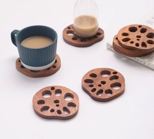 El posavasos de madera redondo con acabado liso y brillante complementa cualquier estilo moderno para el hogar o decoración de interiores - Product Image 5