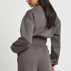 Pantalones elegantes de pierna recta para un ajuste cómodo y sin esfuerzo, conjunto deportivo para mujer con top corto para compradores al por mayor a precio económico. - Product Image 5