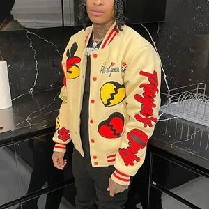 2025 Top Trending Unisex Custom Men's Wool Winter Varsity Jackets <b>Cool</b> Style Baseball Bomber Leather Varsity Jacket - Product Image 1