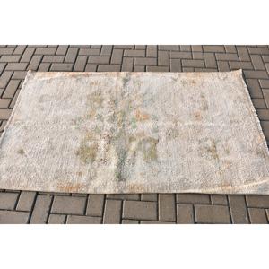Tapis d'appoint vintage 3,2x5,8 pieds, tapis turc, tapis Ikat gris - Product Image 3
