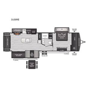 Accesorios Interiores para Autocaravanas Modelo Nuevo 2026 Keystone RV Passport 3100RE - Product Image 4