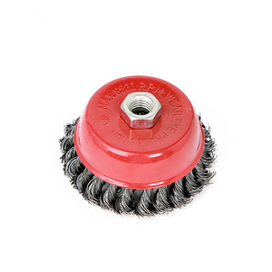 Brosse en spirale industrielle 4 de fil d'acier d'anneau pour l'OEM de polissage disponible - Product Image 1