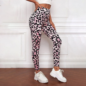 Leggings Deportivos de Cintura Alta para Mujer, con Estampado Digital de Leopardo, Levanta Glúteos, para Gimnasio, Fitness, Uso Diario - Product Image 2