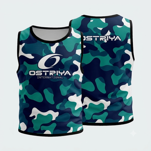 Chalecos de Entrenamiento de Fútbol con Diseño Personalizado, Chalecos de Fútbol sin Mangas para Sesiones de Equipo, Nombre y Número del Equipo Personalizados, Transpirables y de Secado Rápido - Product Image 4