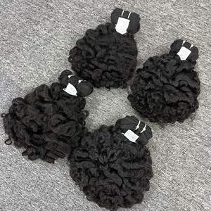 Haute Qualité 100% Extensions De Cheveux Vierges En Gros Grand Stock Birman Bouclés Couleur Claire Vietnamien Trame De Cheveux Bruts - Product Image 4