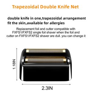 Paquete de 2 Láminas y Cuchillas de Repuesto para Afeitadora de Doble Cuchilla, Compatibles con Afeitadora de Doble Cuchilla Metálica Negra para Uso en Rostro y Cuerpo, Lavables - Product Image 6