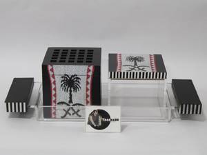 Quemador de incienso árabe tradicional Kefaf Mubkhar Agarwood Plato cuadrado de madera regalo de Ramadán para interiores - Product Image 2