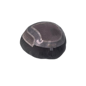 Peluca de Cabello Humano Virgen Remy Indio, Tupé con Ondas Naturales, Trama Única para Prótesis Capilares de Encaje - Product Image 4