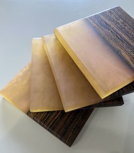 <b>Top</b> Quality <b>Resin</b> Decorative Solid Wood Tea coaster <b>Resin</b> Insulation Pad Custom Coasters Home and Kitchen - Product Image 1