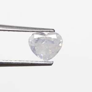 0,74 Ct Fancy White Diamond Heart Custom Dream Anillo de compromiso Joyería con corte brillante modificado Diamante suelto natural - Product Image 6