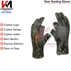 Gants de chasse pour hommes pour temps froid, gants d'hiver isolés durables, camouflage, tir à l'arc, aventures en plein air, gants avec logo - Product Image 2